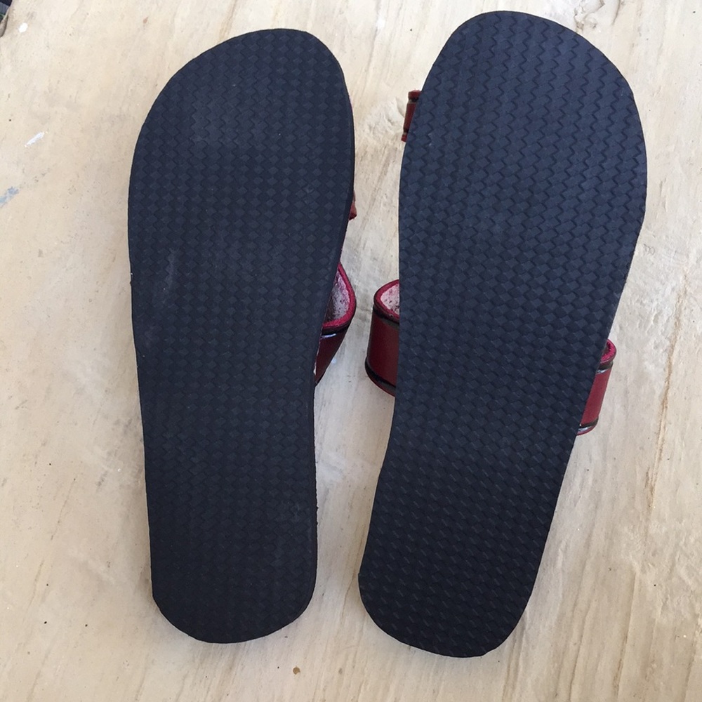 Mexican leather sandals hand painted - Picture 3 of 3